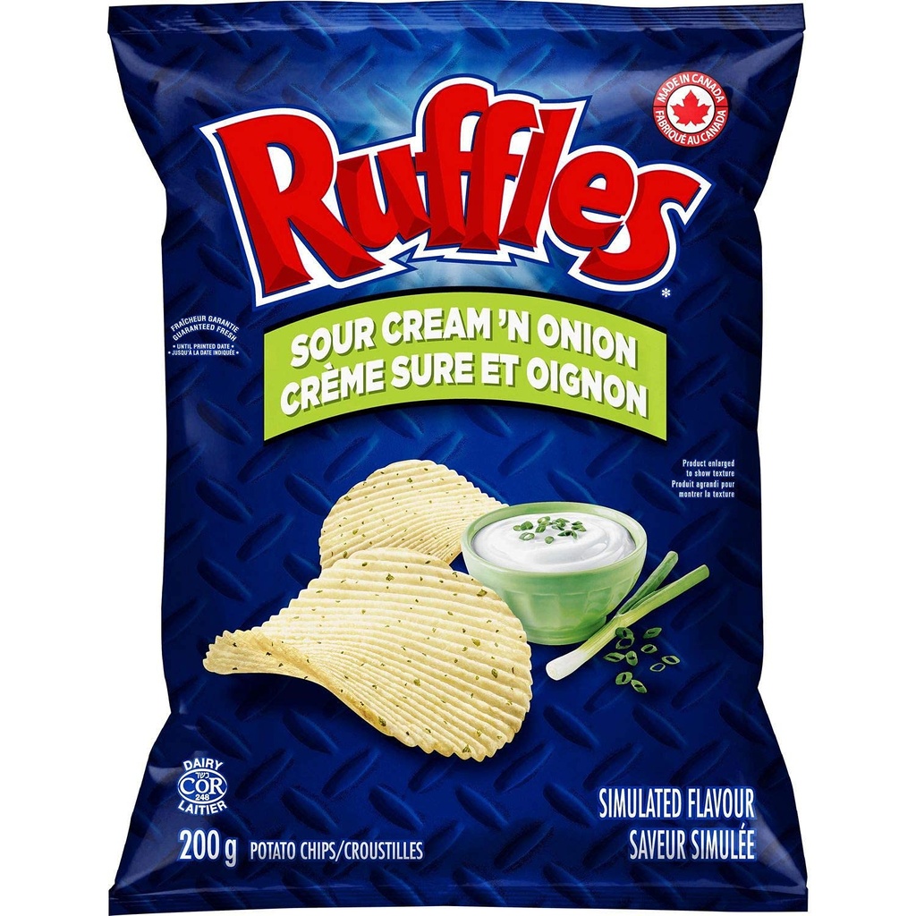 Ruffles Sour Cream & Onion 200g