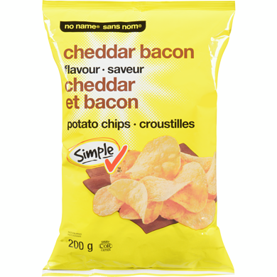 No Name Chips Cheddar Bacon 200g