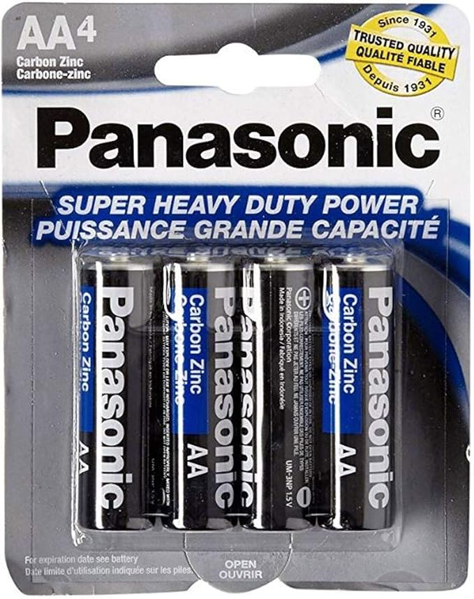 Panasonic AAA Batteries 4Pk