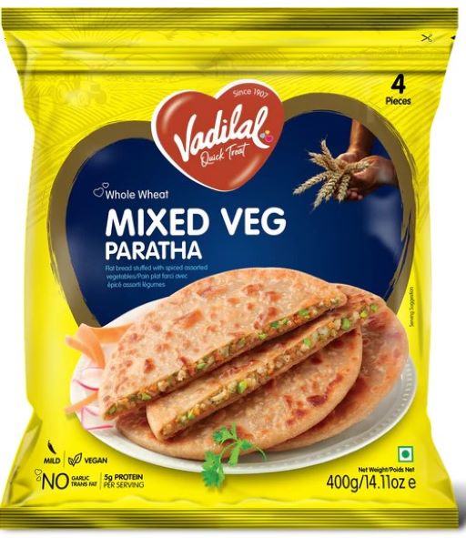 Vadilal Mix Veg Paratha 4Pc 100g
