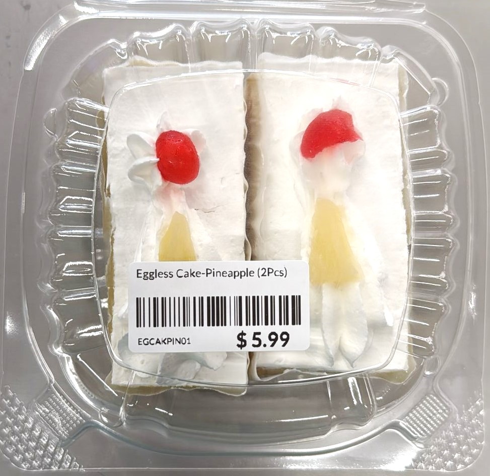 Eggless Cake-Pineapple