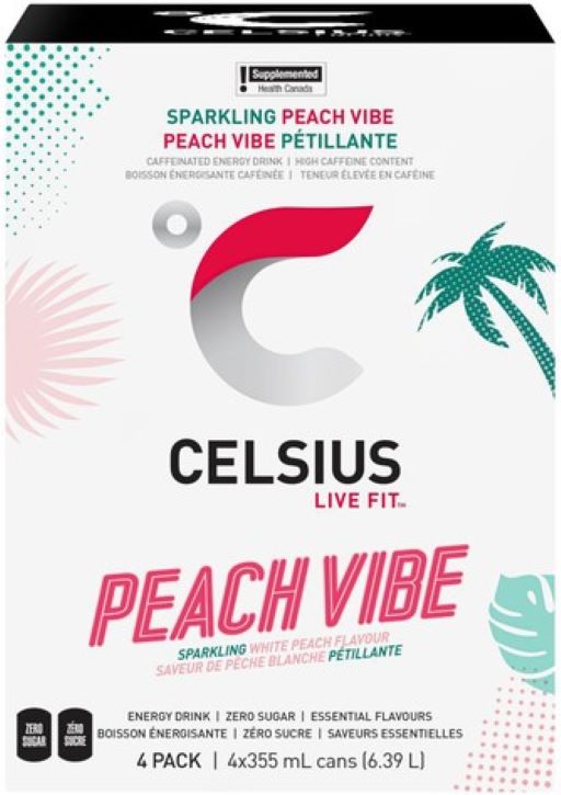 Celsius Peach Vibe 4Pk